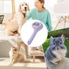 Pet Steam Brush, Silicone Massage Comb for Pet Hair Removal, Ergonomic Spray Handle, 12x7x20 Cm, Violet ABS Material