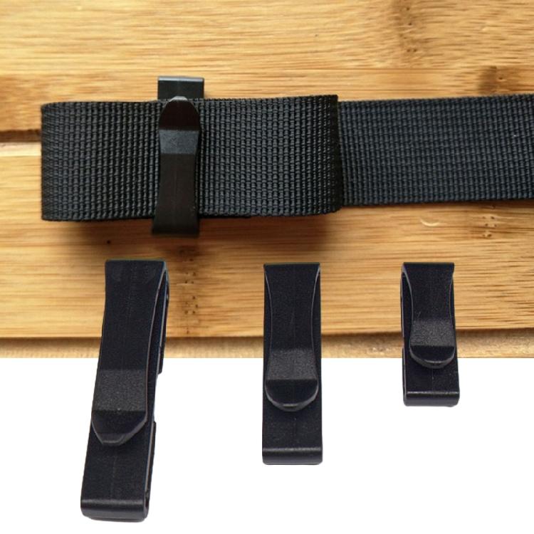 20Pcs Webbing Ending Clip Keeper Replacement Quick Slip Keeper Buckles Clip Connect Buckles for Webbing Backpack Belt