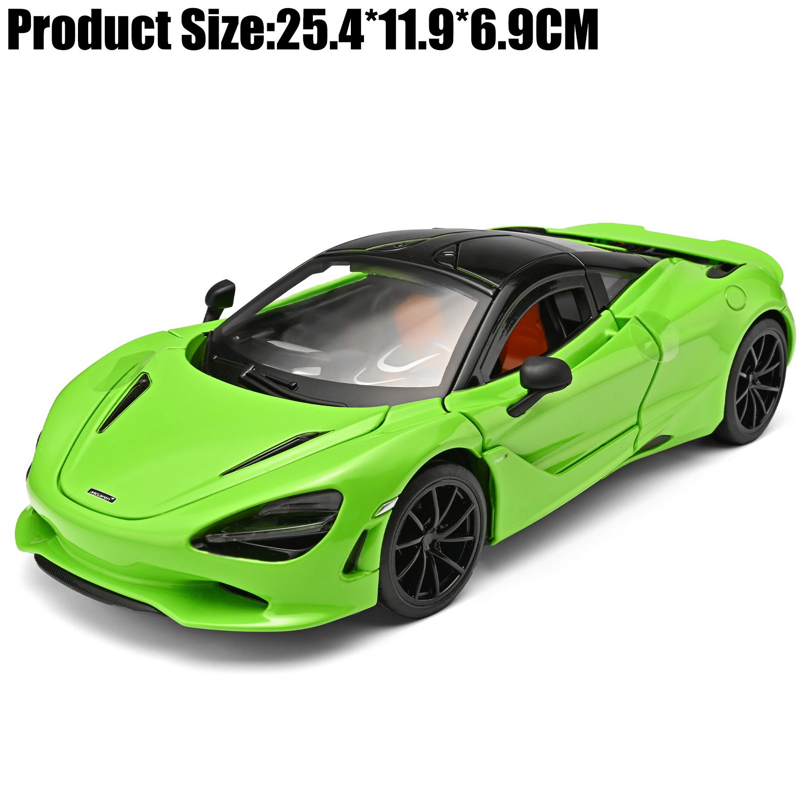 

1:18 Mclaren 750S Supercar Alloy Metal Diecast Model Car Home Trendy Collectibles And Desktop Display Ornament Birthday Gift Boy зелений