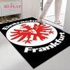 Eintracht Frankfurt Teppich für Wohnzimmer Schlafzimmer Zuhause Sofadekoration, Rutschfeste Bodenmatte für Kinder zum Spielen
