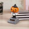 Halloween Solar Car Cartoon Swaying Car Dashboard Decor Funny Solar Swing