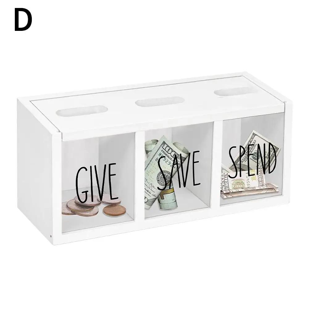 Wooden Personalized Children's Savings Box  Family Saving Box Money Box Cash Daily Spend Money Piggy Bank Kid Stor