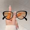 Luxury Brand Designer Triangle Cat Eye Sunglasses Women For Men Vintage Popular Sun Glasses Steampunk Metal Sexy Ladies Shades