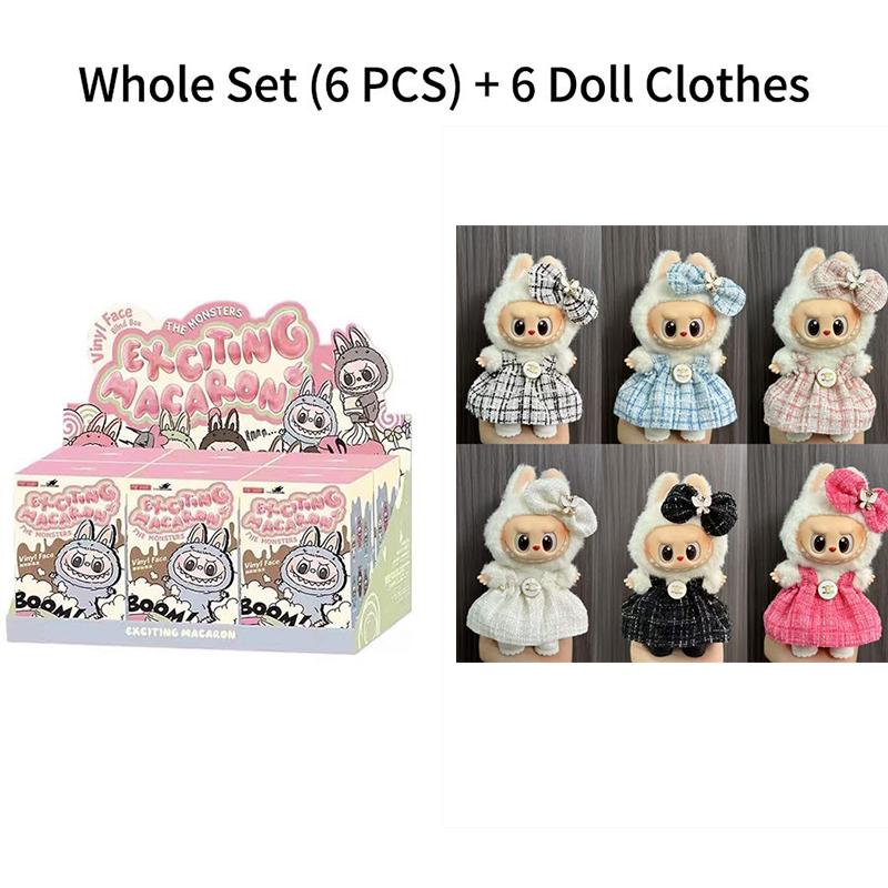 

POP MART Лабубу монстр брелок серия exciting macaron с секретным подарком внутри