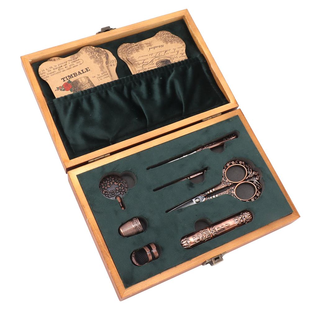 Europäisches Vintage Stickschere Set Edelstahl Europäisches Antikes Vintage Nähset für Nähen Handwerk Kunstwerke Handarbeit