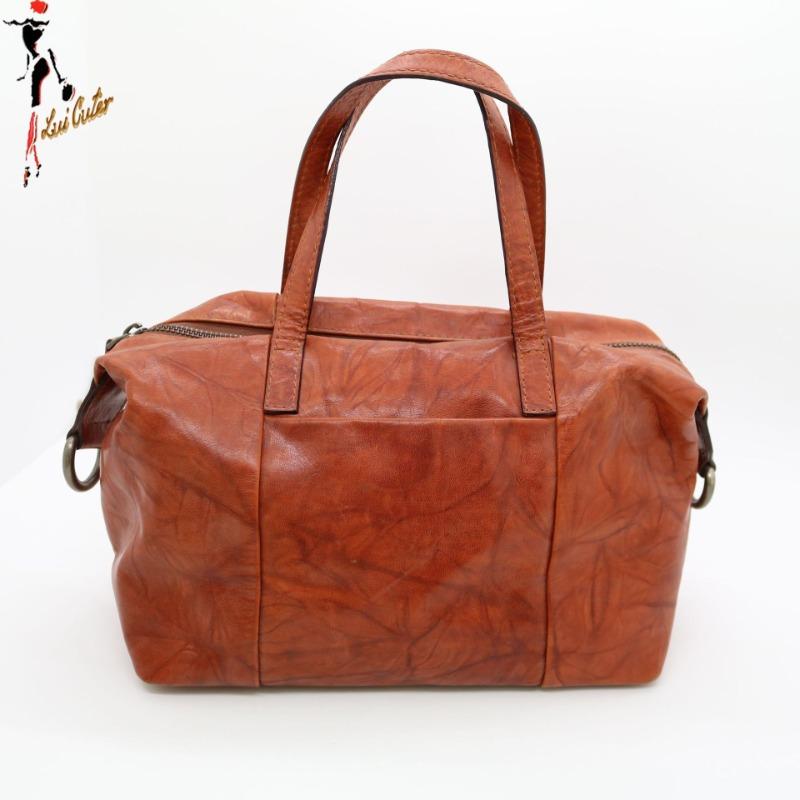 Retro Handbag Odm Plus, Cowhide Drop Pattern Handbag, Shopping Travel Handbag.
