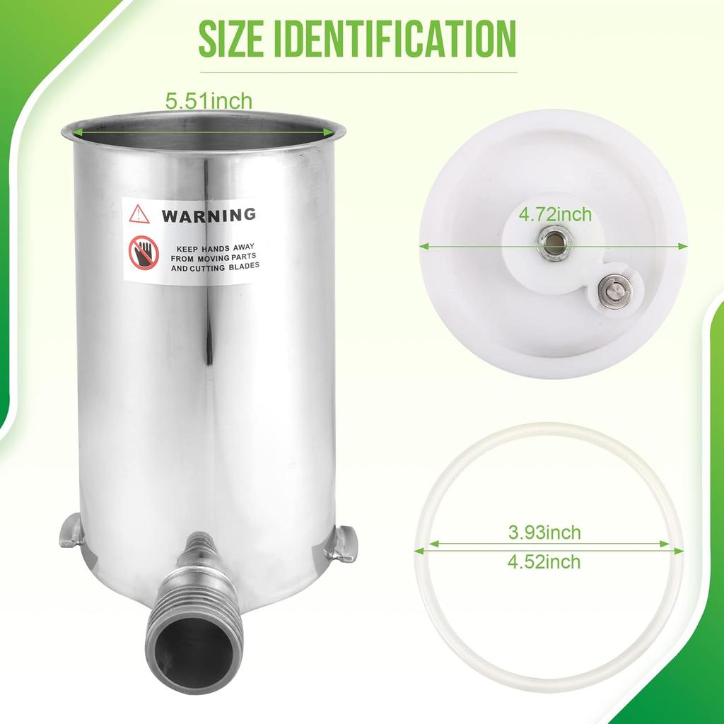 Gasket Replacement Rubber Ring Seal Rings Gaskets Part for LEM Replacement Parts Accessories Sausage Stuffer 606,606SS and 1606,1606S Series