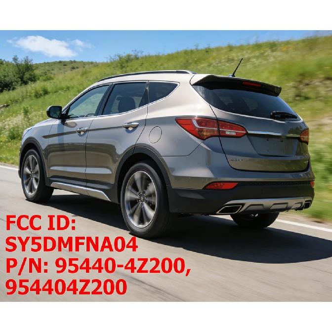 Ersatz-Fernbedienungsschlüsselanhänger Kompatibel mit Hyundai Santa Fe 2013 2014 2015 2016 2017 2018 315MHz 4 Tasten schlüsselloser Einstieg Fernbedienung Auto Smart Key(FCC-ID:
