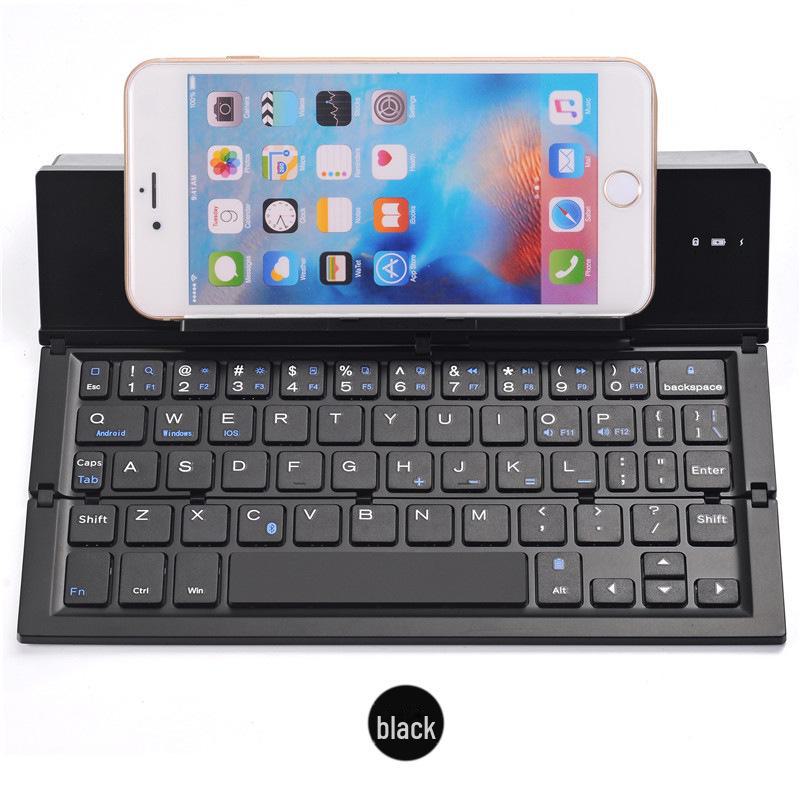 Universal Aluminum Folding Bluetooth Keyboard for Mobile Phone and Tablet