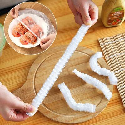 Tek kullanımlık Plastik Sarma Kapağı Gıda Sınıfı Ev Plastik Sarma Anti-toz Böcek geçirmez Yükseltme Kalınlaşmış Kase Kapağı Taze @ -