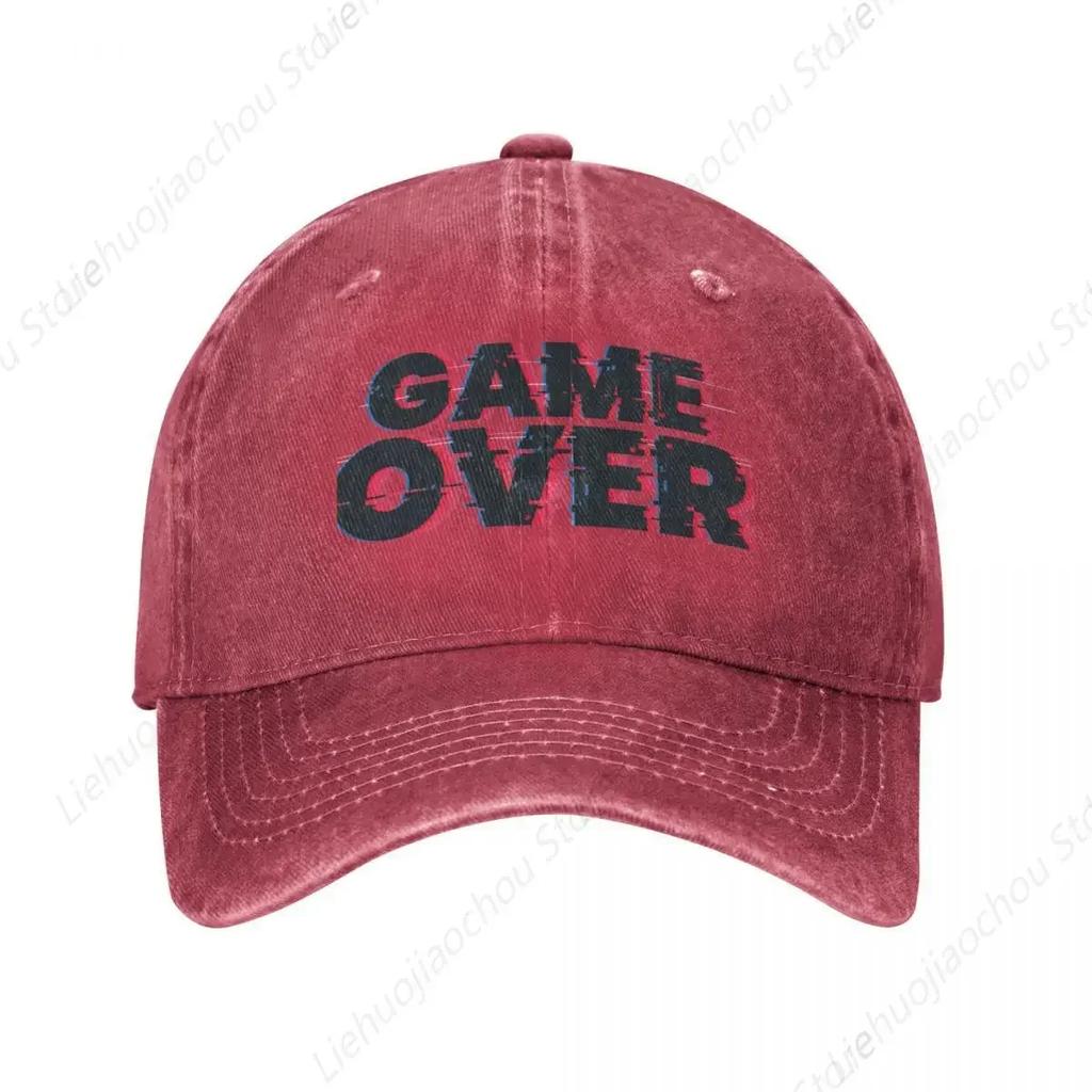 Game Over Baseball Cap Hat Beach Funny Hat Christmas Hats Cap Women Unisex'S