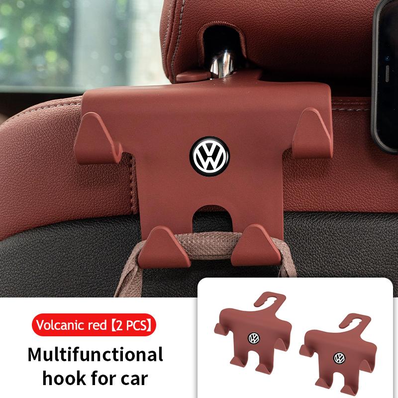 Four-Head Hook Car Accessories Seat Back Hook Portable Hanger For Volkswagen VW Scirocco Jetta Beetle Golf 4 5 6 Passat Polo B5 JJ2