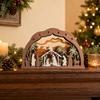 Christmas Carved Wooden Figurine Tabletop Decor for Holiday Home