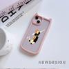 Soft Cat Ear Phone Cases for iPhone 16 15 13 12 11 Pro Max 14 Plus Silicone Anti-Drop Transparent Acrylic Back Cover N69 Anime Haikyuu X Reader Art