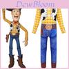Colorful Toy Story 4 Woody Cosplay Costume For Kids Featuring Long Sleeves Jumpsuit