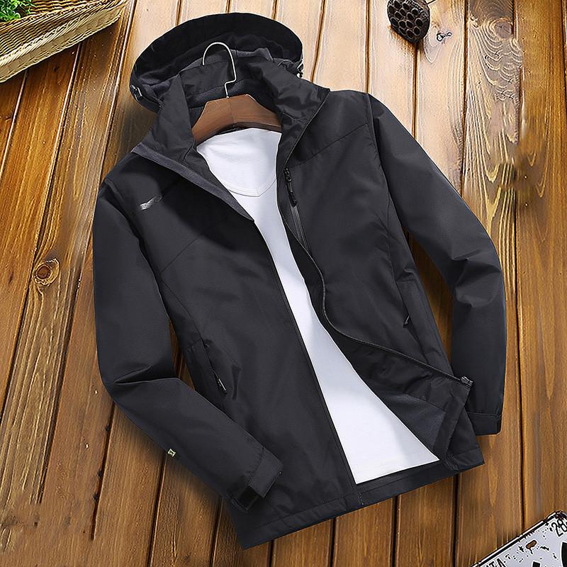 Outdoor Jacket Men's Spring and Autumn Hooded Tooling Jacket Men's Windproof Jacket