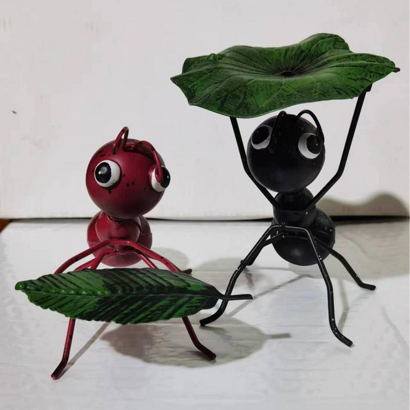 Garden Decor Ants Metal Ants Gardening Ornaments Yard Metal Art Backyard Lawn Stakes Decor Ants Garden Iron Crafts
