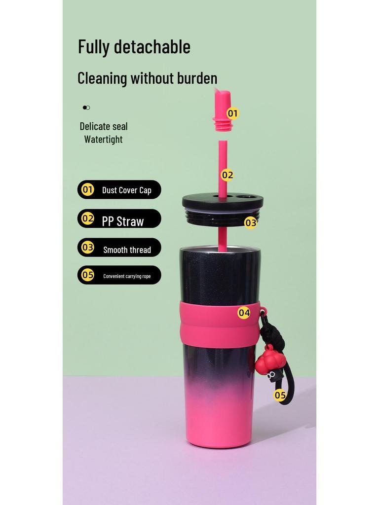 316 Stainless Steel Portable Insulated Car Cup with Handle