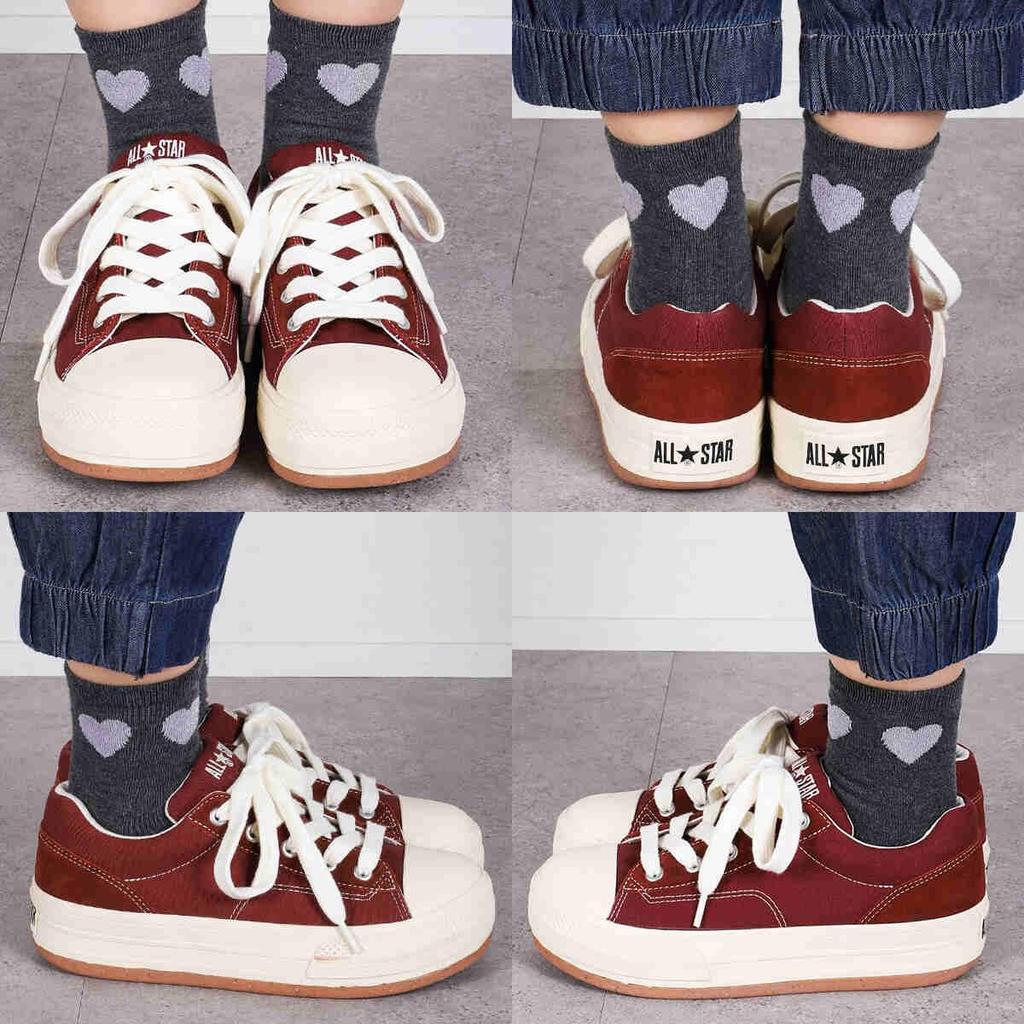 Converse All Star Border Star OX Platform Size Cm (R) Sneakers, Sand/Brown, 23.5