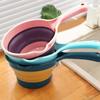 Plastic Kitchen Ladle Ergonomic Design Foldable Ladle Kitchen Gadget Plastic Scoop  Kitchen Use