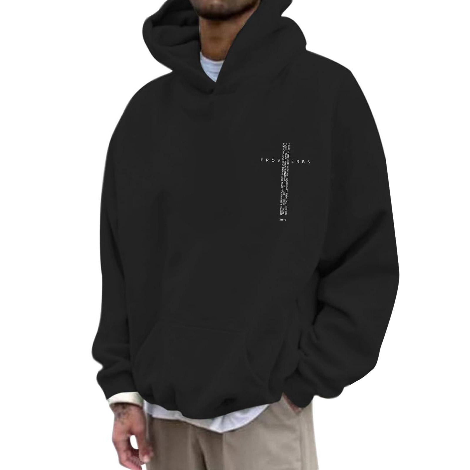 

Men s Leisure Sports Hooded Hood Pullover Hoodie M