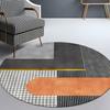 Luxury Round Rug for Study, Office, Computer Desk, Gaming Chair, Bedroom Vanity, Non-Slip Floor Mat for Stool