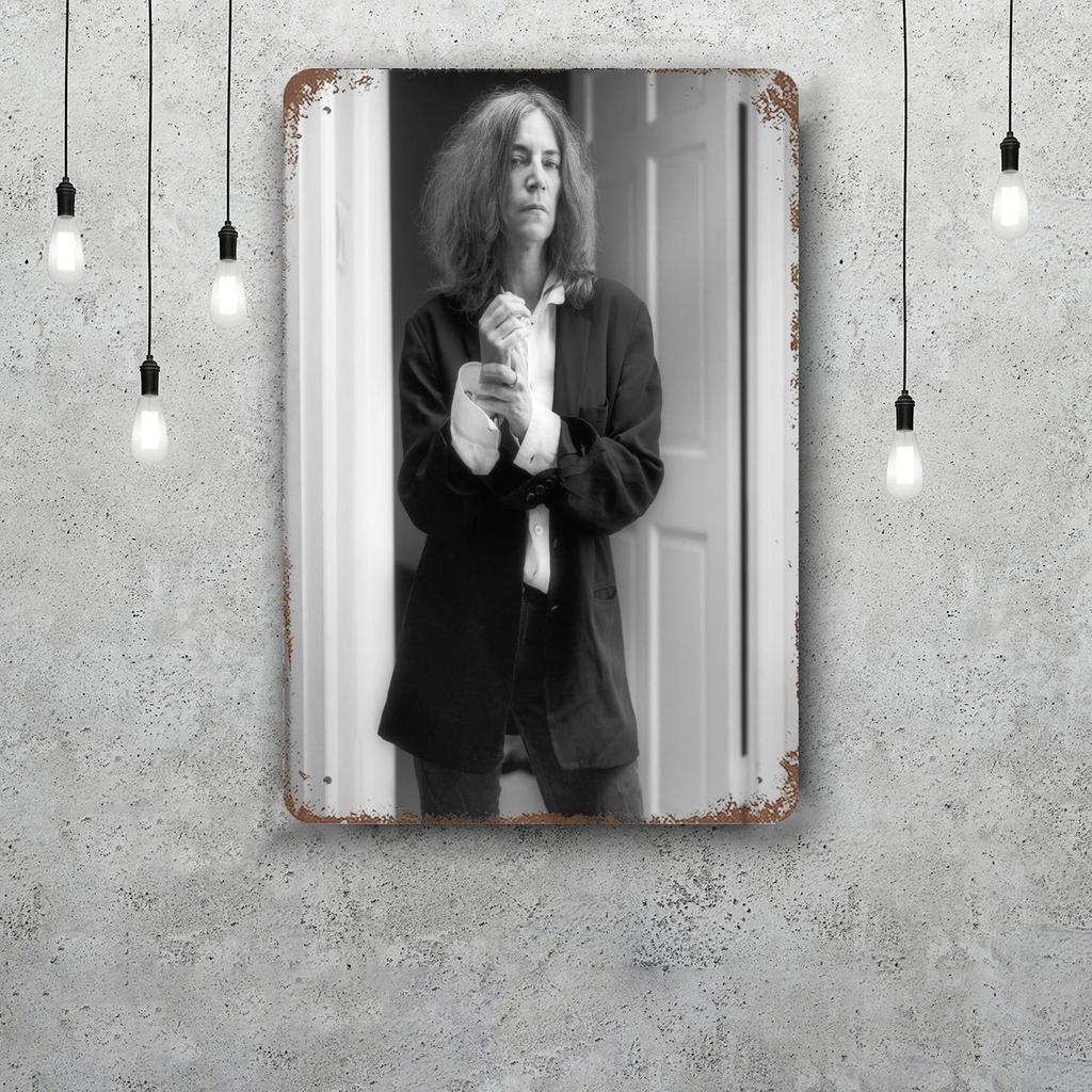 Patti Smith Retro Vintage Tin Sign Poster Decorative Plaque Metal Plate Wall Decor