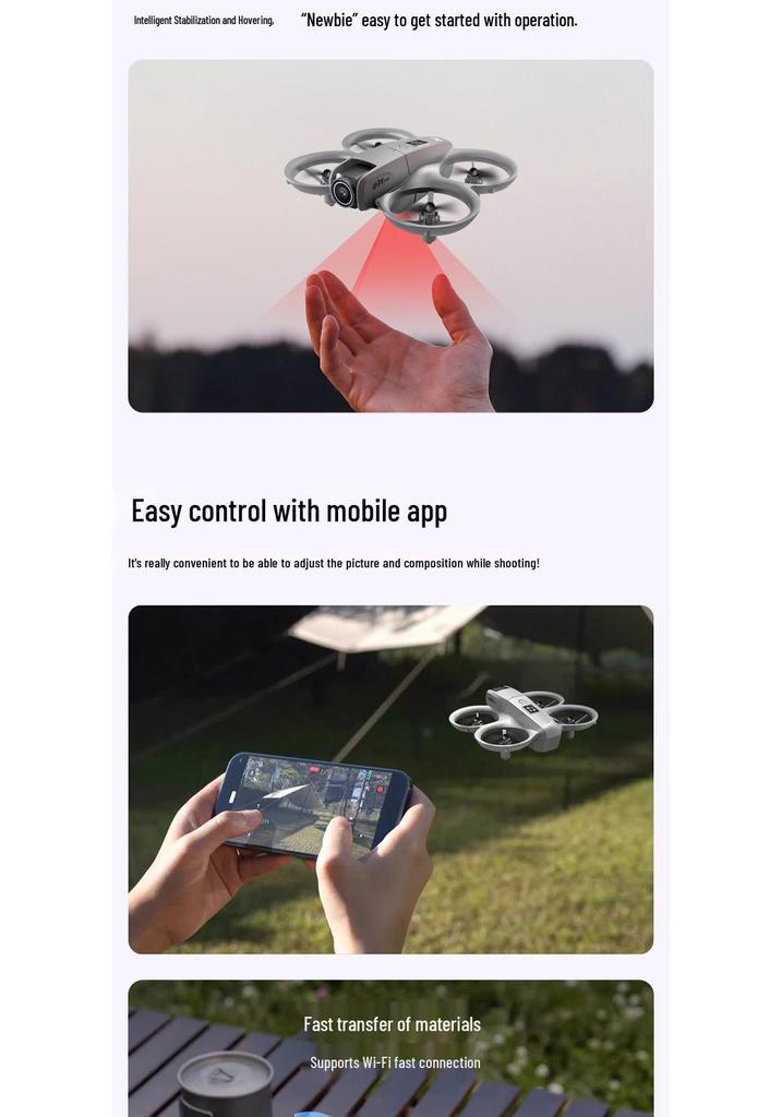GT3 Mini Drone: Obstacle Avoidance FPV with Dual Camera & Lights for Entry-Level Aerial Photography.