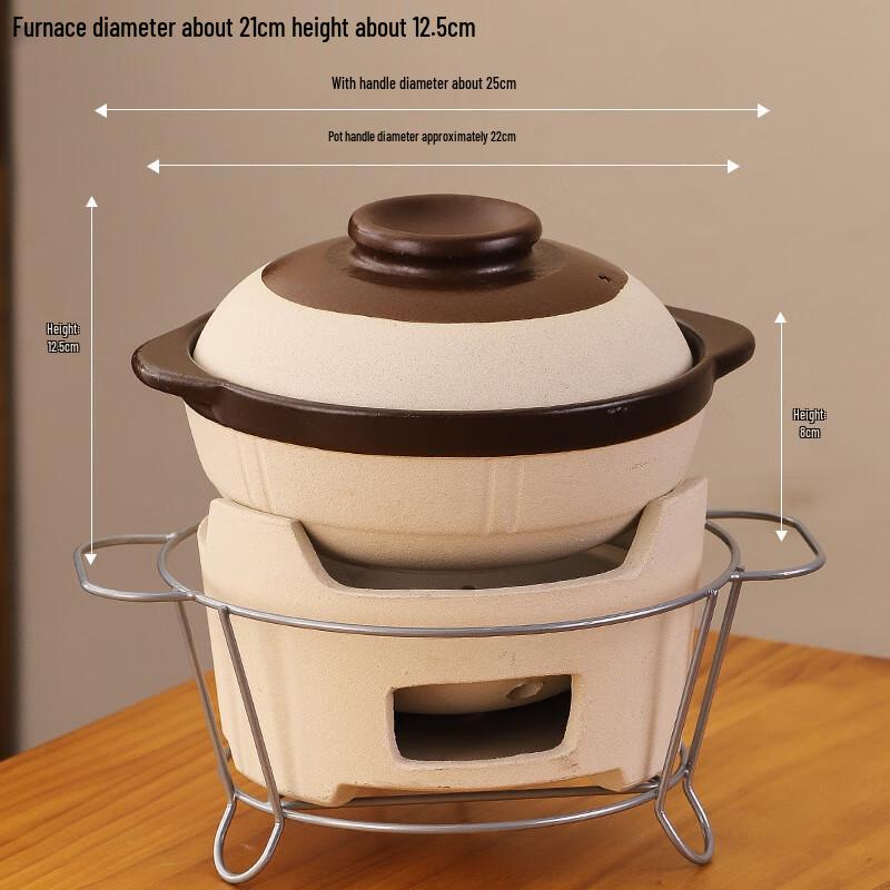 Traditional Earthenware Charcoal Hotpot Set