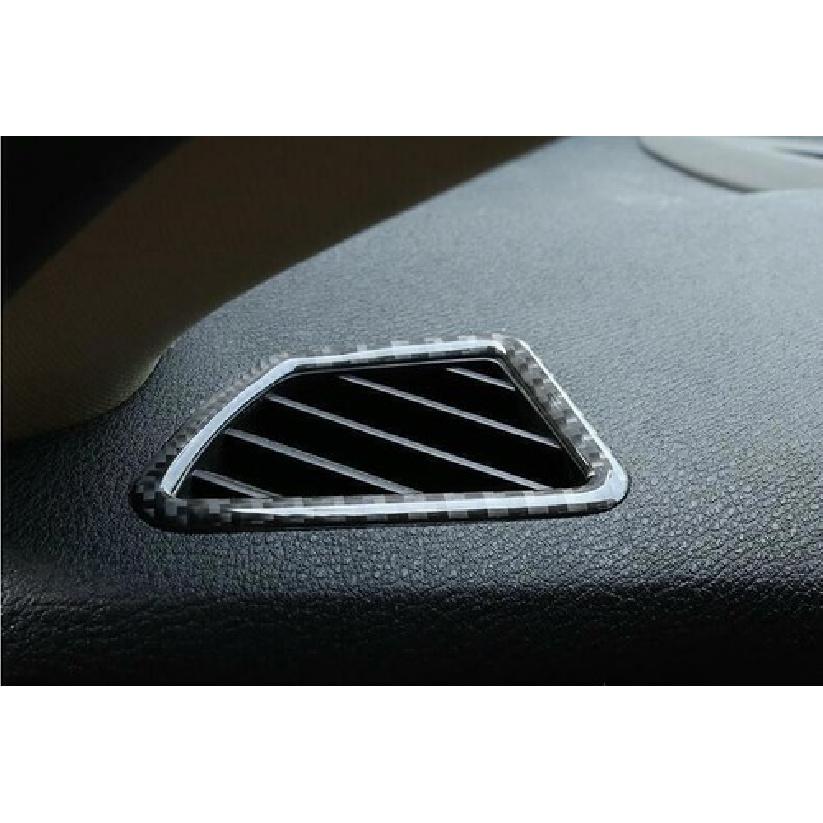 Vinyl Carbon Fiber Cover Trim Dashboard Side Outlet Vent 08-13 For BMW X5 X6 E70