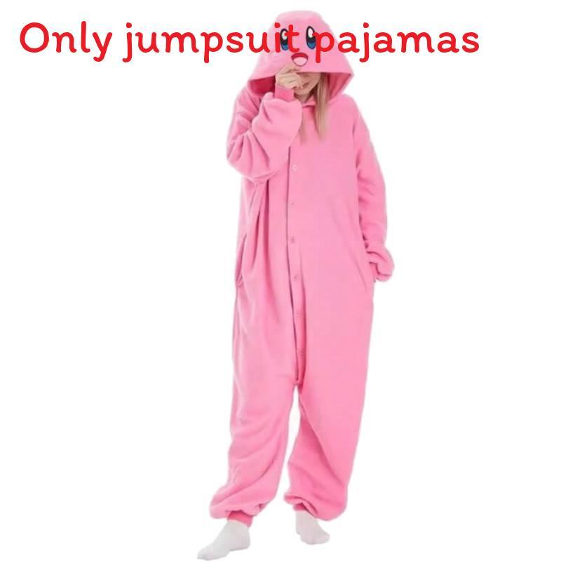 Kirby Cartoon Cuter Animal Jumpsuit Pajamas For Halloween Themed Party Dress Up