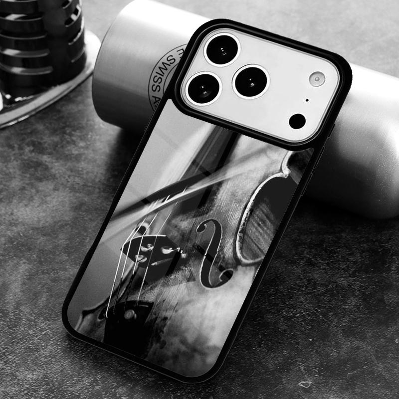 Musical Cello Violin Phone Case for iPhone 17 16 15 Pro Max Air 14 13 12 11 Plus Shockproof Capa Cover