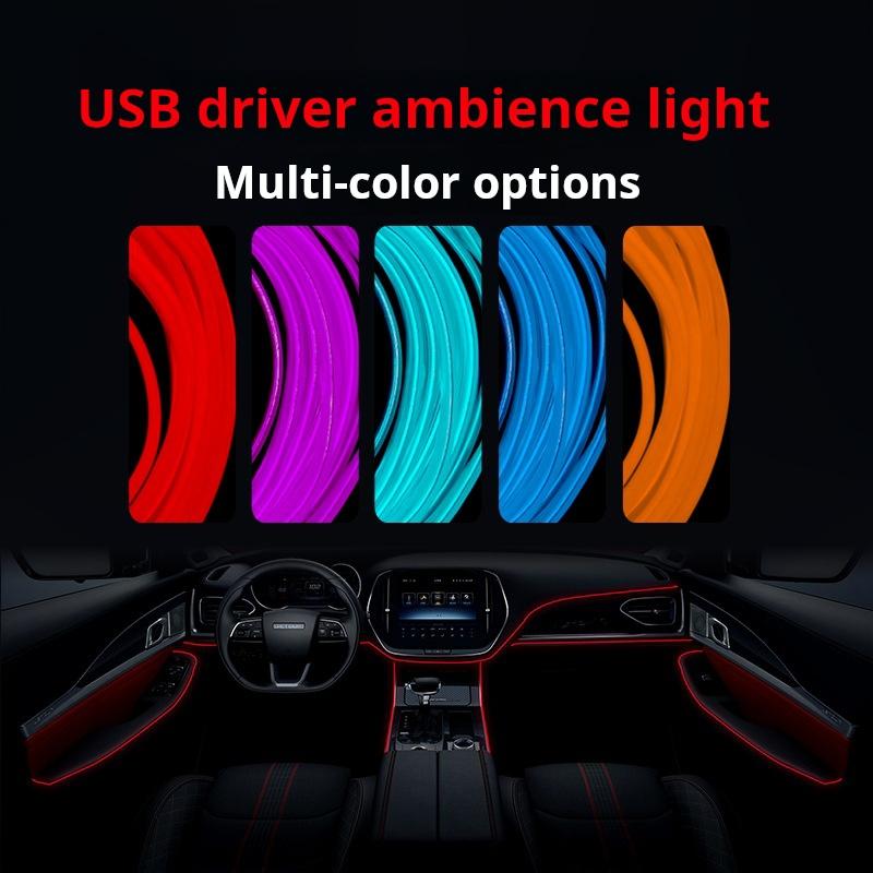 LED Decorative Car Interior Modification USB Atmosphere Light Cable Set For Golf Versa Tucson City-New Condition