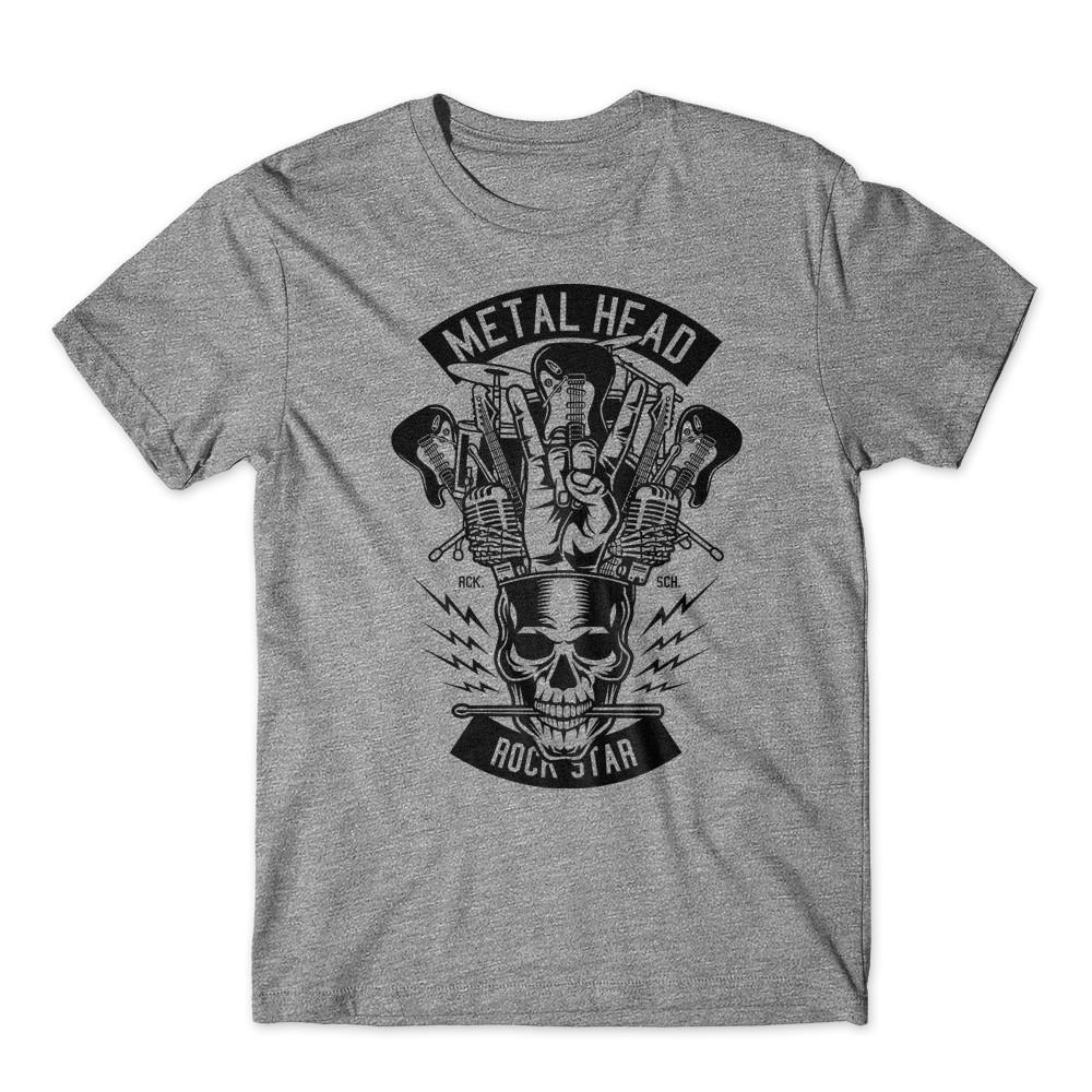 Metal Head T-Shirt 100% Cotton Premium Tee New