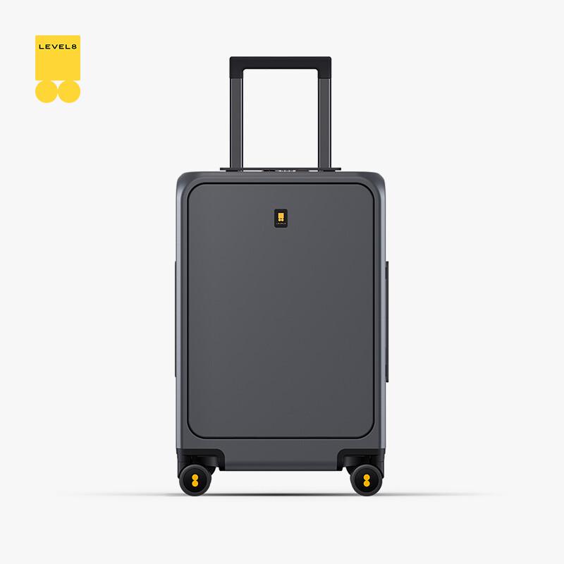 LEVEL8 20-inch Front-Opening Carry-on Spinner Luggage