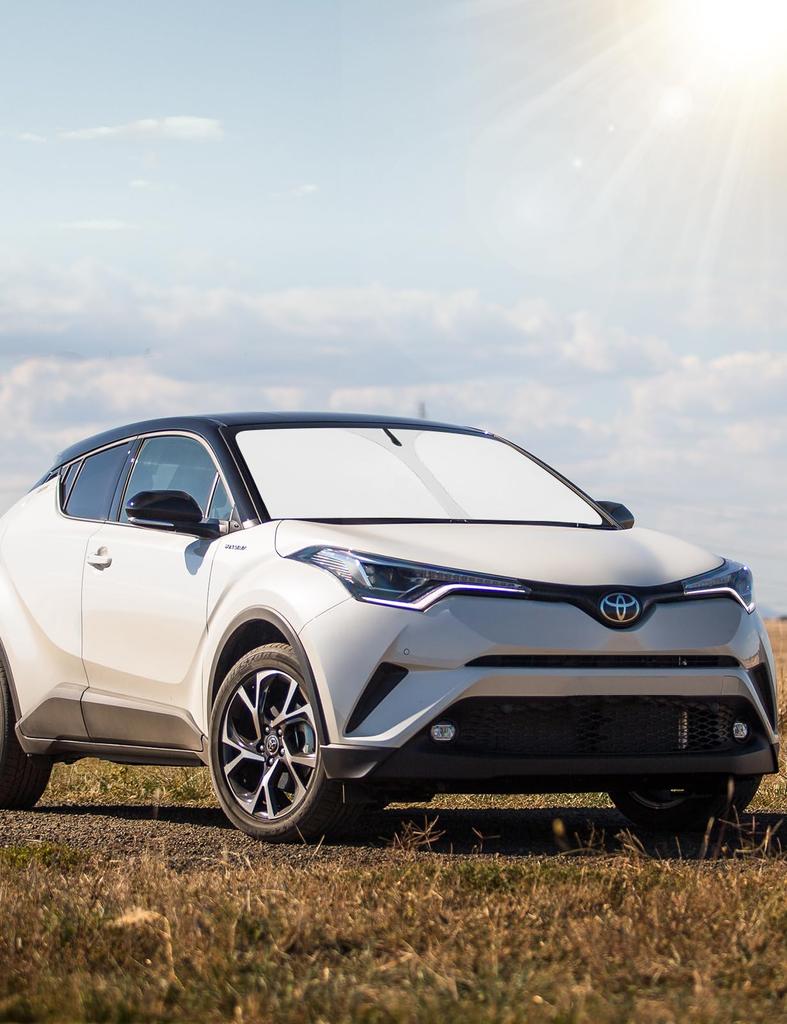 Proadsy Faltbarer Windschutzscheiben-Sonnenschutz mit Lichtblockierung und Hitze Kompatibel mit Toyota CHR 50 Zubehör Sonnenschutz, Isolierung, C-HR (10er-Serie,