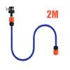 Blue Hose With Quick Connect Faucet Street 16mm PVC Hose Garden Irrigation Lawn Flower Watering Tools Car Wash Hose