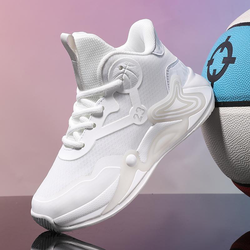 Tênis de Basquete Infantil Malha Respirável Tênis da Moda para Meninos Tênis Esportivo Escolar para Meninas Tênis Casuais Infantis Atlético para Exterior
