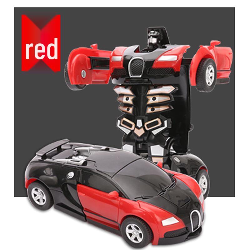 Kids' Transforming Robot Car: Educational Crash Toy for Ages 3-6