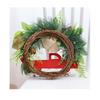 Easy Installation Farmhouse Decor Red Truck Wreath Festive Holiday Theme