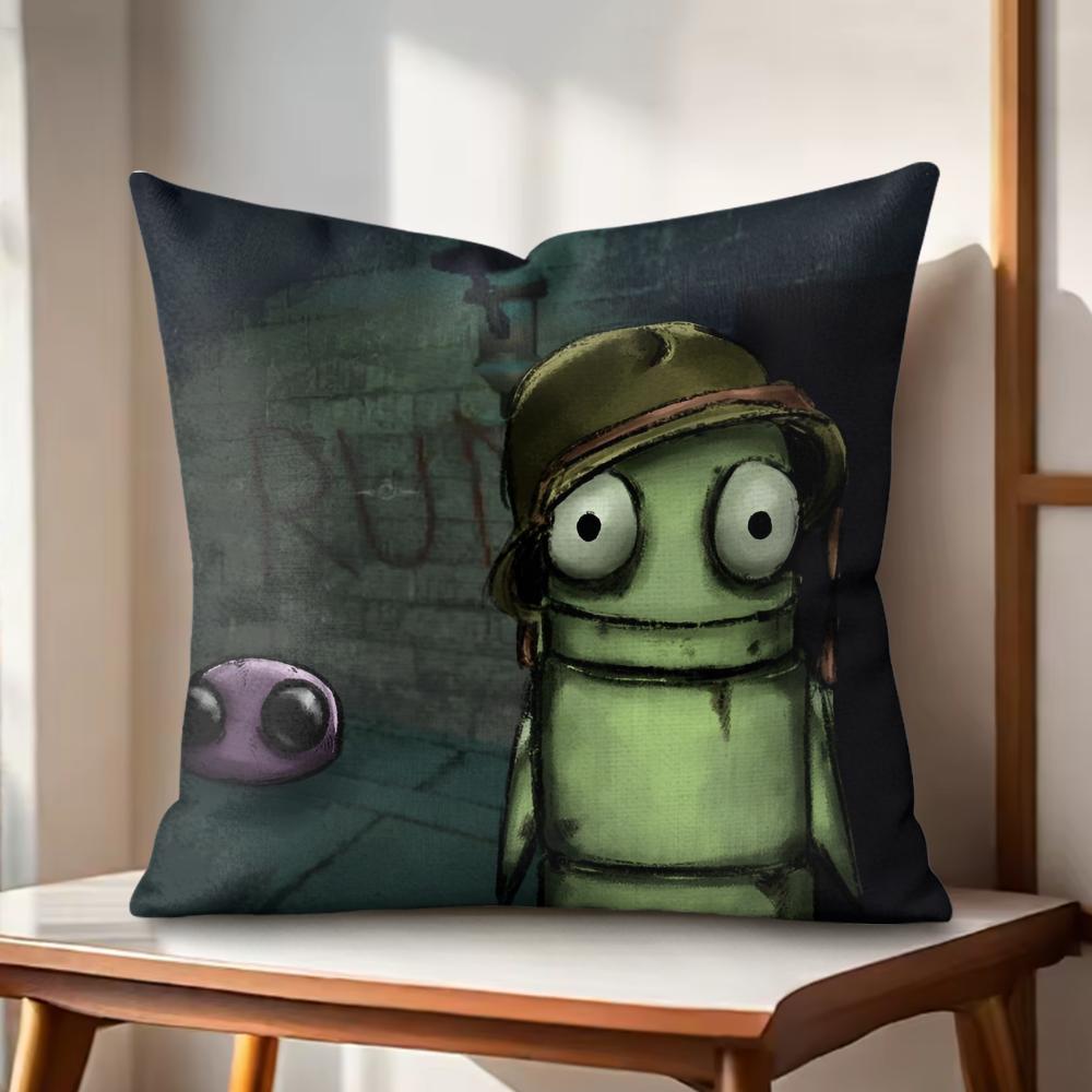 Horrible Games RREPOS Cushion Cover Natural Linen Organic Fabric DoubleSided Printing Couch Pillow Covers Home Decor