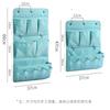 Wall-mounted Multi-functional Storage Bag Behind Door Organizer with Dividers for Student Dorm Bedroom Storage for Stationery