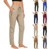 Damen Freizeithose aus farbigem Stretch-Material mit Taschen für den täglichen Gebrauch