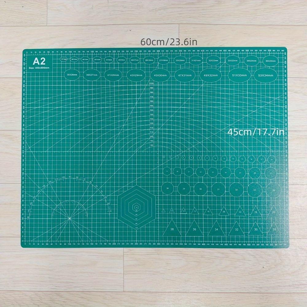 Large A2 Cutting Mat - Self-Healing PVC for Craft, Painting & Sewing, Desk Mat for Keyboard, Mouse & Computer Desk Pad