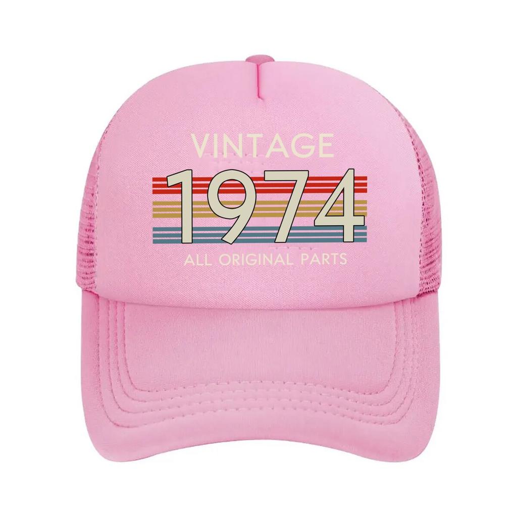 Vintage  All Original Parts Design Mesh Baseball Caps Unisex Women Retro Sun Breathable Snapback Caps Dad Spring Hats