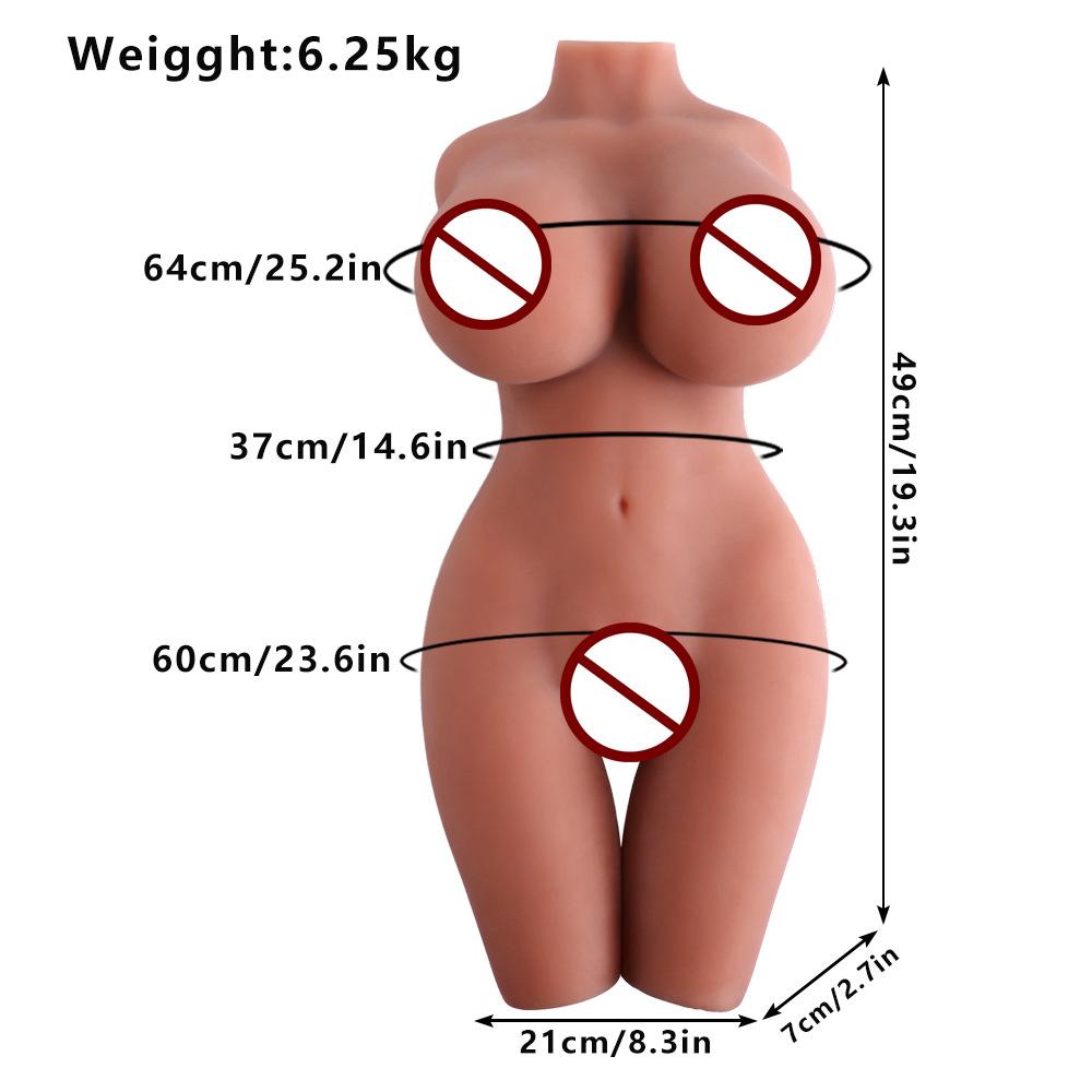 Artificial Vagina for Masturbation Sex Doll Big Boobs & Soft Ass, Sex Dolls for Men Realistic Textured Vaginal Dual Tunnel