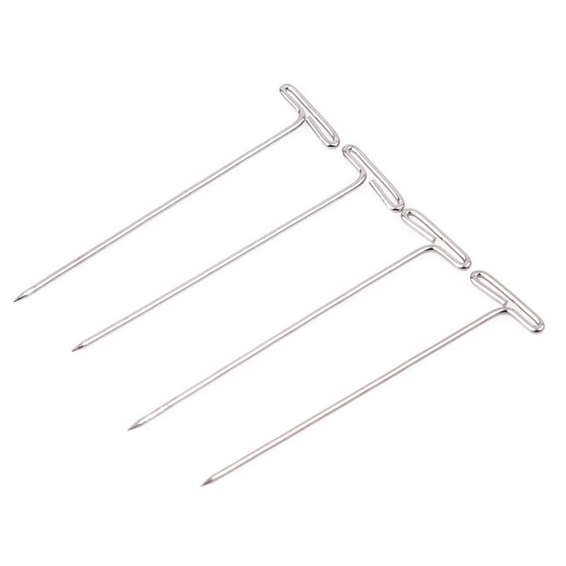 T Pins for Wig on Foam Head Style T Pin Needle Hair Salon Styling Tools