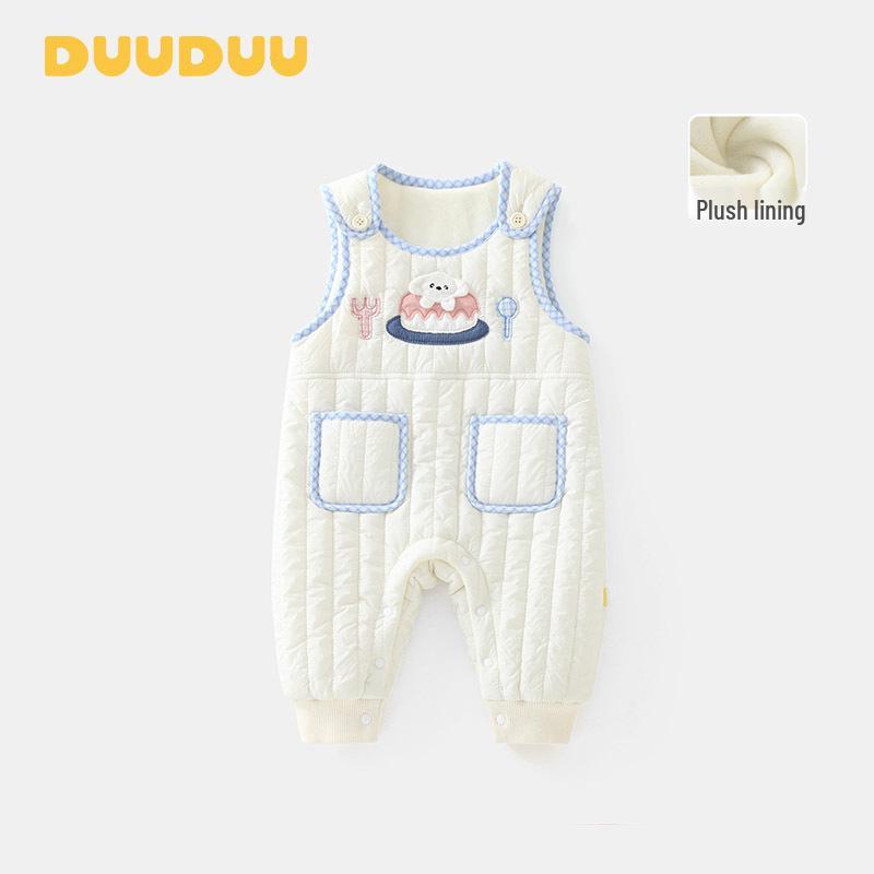 Duuduu Baby Padded Romper - Class A Autumn/Winter Overalls for Newborns 90 cm