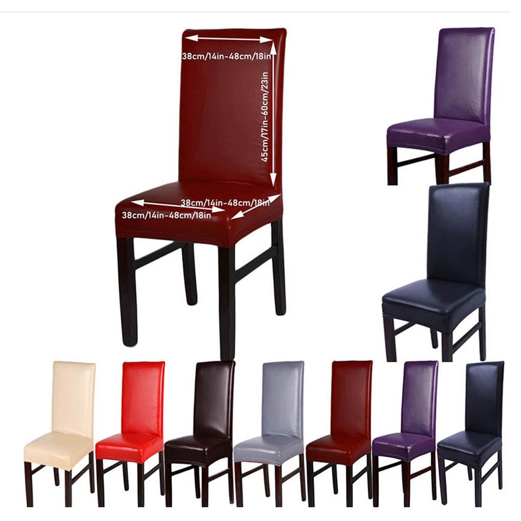 PU Stylish And Practical Chair Covers For All Occasions PU Dining Chair Cover Chair Protector
