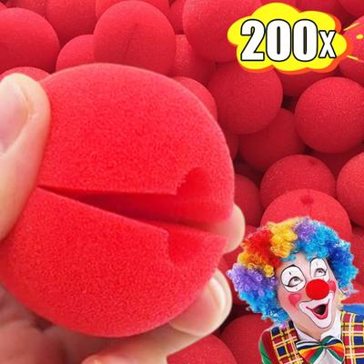 Rote Schwamm-Clownsnase Schaumstoff-Clownsnase Ball Halloween Cosplay Requisiten Zirkusaufführung Zubehör Weihnachtsfeier Dekorationen